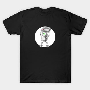 Robot Holding Drum Machine Mono Tint T-Shirt